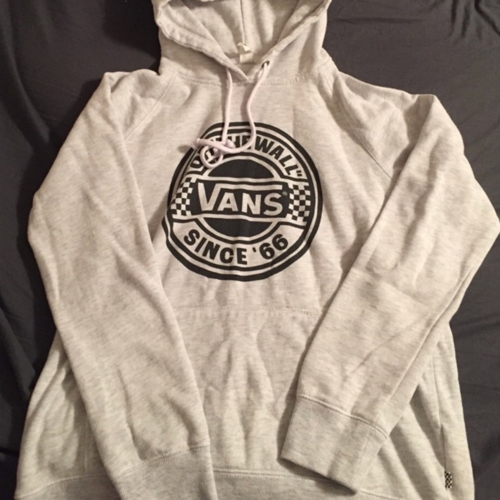Vans gray New hoodie! Barely worn.Great condition